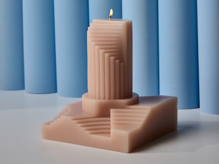 house of today sculptural candles for the candle project